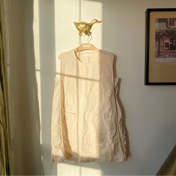 Oak + Fort • Oatmeal Shift Mini Dress Sz XS - Picture 2 of 9